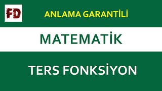 TERS FONKSİYON 10dk da  ANLAMA GARANTİLİ   SORU ÇÖZÜMLÜ [upl. by Yntrok]