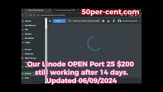 Linode OPEN Port 25 still working after 14 days  Free Trial Account [upl. by Yanarp648]