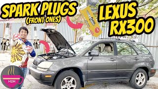 How to 2002 Lexus RX300 Spark Plug Replace DIY Front 3 only [upl. by Anyrak]