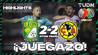 HIGHLIGHTS  León 22 América  4tos Final  AP2023  TUDN [upl. by Jon727]