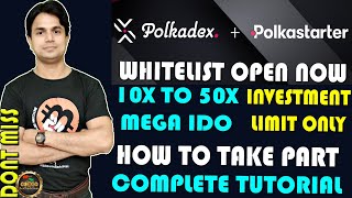 Polkadex IDO on Polkastarter Whitelist Now OpenHow to participate PDEX token IDO Tutorial In Hindi [upl. by Dhiren243]