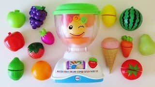 FisherPrice mix n learn blender toy video learn colors numbers names of fruits vegetables [upl. by June984]