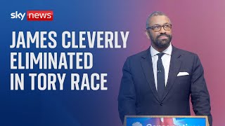 James Cleverly knocked out of Tory leadership race [upl. by Ultan]