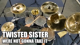 Twisted Sister  Were Not Gonna Take It Drum Cover [upl. by Emmalyn]