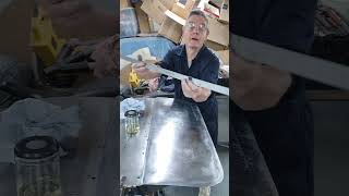 Pannel Beating a Car Door Mk1 Ford Consul automobile vehiclerestoration restoration pannel [upl. by Eiramassenav854]