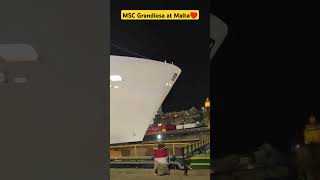 MSC Grandiosa at Malta 🚢 travel msccruise shorts ytshorts short [upl. by Orban349]