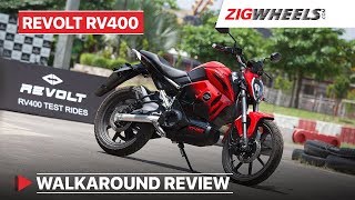 Revolt RV 400 Electric Bike Walkaround Review  Sound Battery Swap Test Drive Event  ZigWheels [upl. by Felizio]