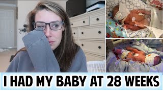 I WENT INTO LABOR AT 27 WEEKS PREGNANT  MY PRETERM LABOR  NICU BIRTH STORY [upl. by Melas159]