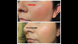 BeautyBlender or FingersComparison of Two Methods to Apply Foundation [upl. by Eicyak]