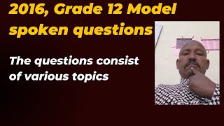 2016 Grade 12 Communicative English Model Questions [upl. by Solotsopa]