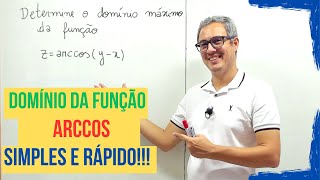 DOMÍNIO DA FUNÇÃO ARCCOS [upl. by Roderica]