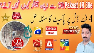 Paksat 1r 38e latest channel update paksat dish setting in Pakistan paksat dish setting [upl. by Powe]