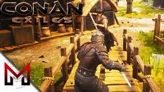 How to knock out Thralls  Conan Exiles Gameplay  Ep5 [upl. by Llekim846]