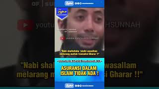 ASURANSI DALAM ISLAM TIDAK ADA❗ USTADZ KHALID BASALAMAH shorts khalidbasalamah [upl. by Kristof842]