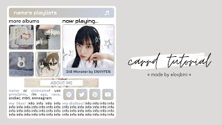 cute easy amp interactive carrd tutorial — © imtsuki [upl. by Byrle]