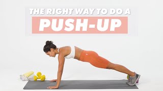 How To Do A PushUp  The Right Way  WellGood [upl. by Ahsinert580]