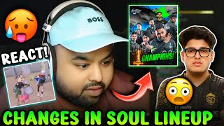 GOLDY BHAI REACT ON JONATHAN 1V4 SOUL 😳 REPLY ON SOUL LINEUP CHANGES 🤔  GODL [upl. by Nattie]