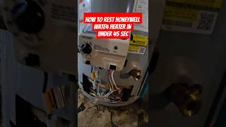 How to reset honeywell Water Heater if its not igniting heatingsolution heatingcontrols [upl. by Atsev]