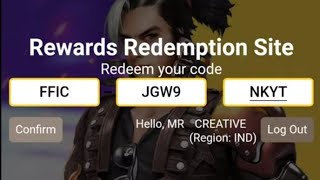 FFIC FREE REWARDS REDEEM CODE REVEALED redeemcode freefirefreefireindia [upl. by Allisurd]