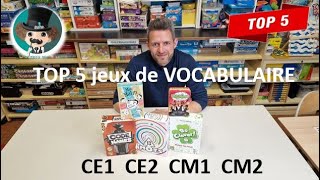 Vidéo Top 5 Jeux de Vocabulaire par monsieur Mathieu [upl. by Piks345]