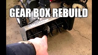 Complete Snowblower Auger Gear Box Rebuild [upl. by Annot]