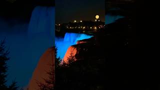 Niagara Falls light show [upl. by Nirhtak]