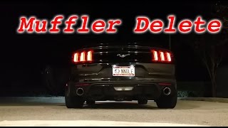 Mustang Ecoboost Muffler Delete [upl. by Hazrit]