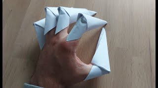 comment faire des griffes en papier origami [upl. by Sabella]