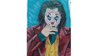 Joker Portrait Acrylic Painting [upl. by Gennaro]