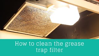 How to clean the hood range filter  Clean Casa [upl. by Nissy]