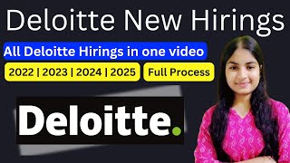 Deloitte Hiring OFF CAMPUS  BATCH 2023  2024  2025 Deloitte NLA Biggest Hiring Out  Batch 2025 [upl. by Nunci]