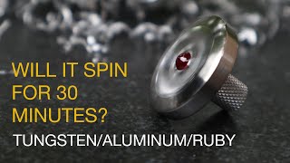 Machining a 30Minute Spinning Top From Tungsten and Aluminum  Plier Spinning Tops [upl. by Maier]