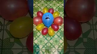 Amazing Blue Color Balloons Water Popping Reverse Video [upl. by Welford]