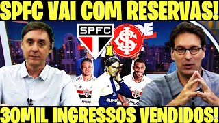 SPFC INFO  SÃO PAULO ENCARA O INTERNACIONAL ZUBELDIA VAI POR TIME RESERVA  NOTICIAS DO SPFC E [upl. by Midas]