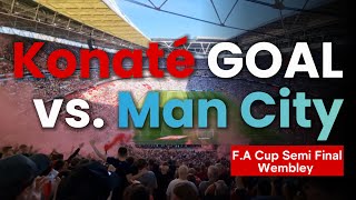 Football Highlights  Ibrahim Konaté GOAL vs Man City with Celebrations  FA Cup Semi Final 22 [upl. by Hooker319]