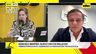 Marcelo Benitez CEO Millicom con Mabel Rehnfeldt en A la Gran 730 ABCTV [upl. by Aissatan437]