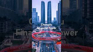 Chengdu Financial Gemini Tower in China shorts short travel china [upl. by Mikahs]