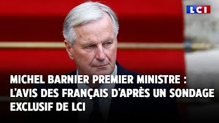 Michel Barnier Premier ministre lavis des Français daprès un sondage exclusif de LCI [upl. by Teraj]