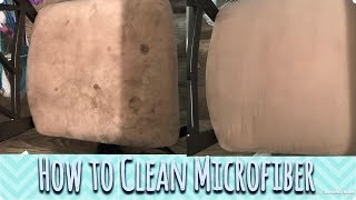 How To Clean A Microfiber Chair [upl. by Nahtnamas]