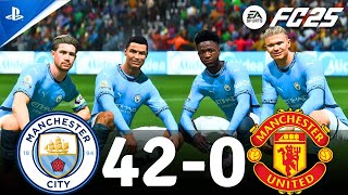 FC 25 Gameplay  Man City 420 Man United  Ft Messi Ronaldo Mbappe Haaland Neymar Vinicius JR [upl. by Anahcra]