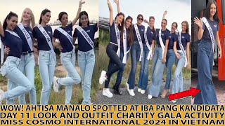 WOW AHTISA MANALO SPOTTED DAY 11 LOOK DURING CHARITY GALA ACTIVITY MISS COSMO PHILIPPINES 2024 [upl. by Legna]