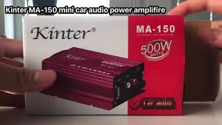 Kinter Ma150 Small 12v Motorcycle 2 Channel Hifi Car Amplifier [upl. by Ellivro818]