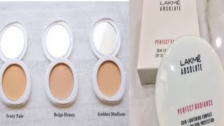 Lakme absolute perfect radiance compact powder shade guide videohow to choose right shadelakmecomp [upl. by Zerdna]