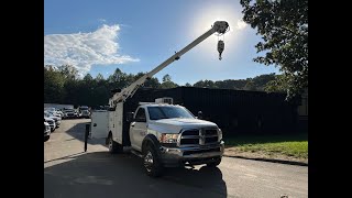 2015 Ram 5500 Summit Service Body 6620 Crane Vanair Compressor 4x4 Cummins Diesel 232k Miles [upl. by Anahsohs]