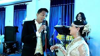 Ishankas Surprise Song quotManaloli Manamaliyequot at the Wedding of Chathu amp Ishanka [upl. by Nagiem]