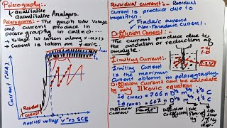 Polarography  Polarogram explaintion in polarography  shape of Polarogram [upl. by Llenrag914]