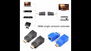 Microware 4K 3D HDMI 1 4 30M Extender to RJ45 Over Cat 5e 6 Network LAN Ethernet Adapter Buy Micro [upl. by Irtimed661]