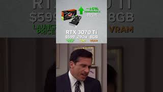 RTX 3000 series performance leap rtx3000 nvidiageforce nvidiartx rtx3000series pcmemes memes [upl. by Gaillard]