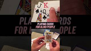 How A Blind Person Uses Playing Cards [upl. by Idarb]