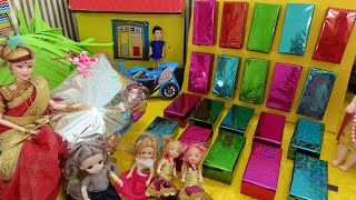 மகிழ்ச்சியான நேரம் பகுதி 672 new jolly game gifts opening mini green food kalai malar barbie [upl. by Emylee]